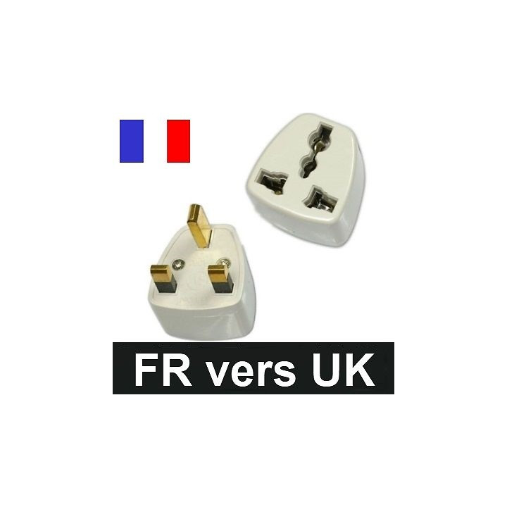 Adattatore elettrico presa europea verso presa inglese senza presa terra convertitore adattatore converter jr international - 3