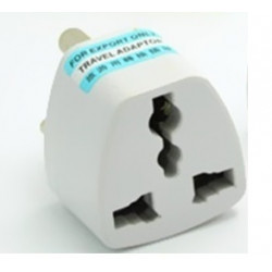International Plug Adapter for South Africa, Lesotho, Namibia and Swaziland, Type M, 3-Pin Grounded Plug, Universal Travel Outle