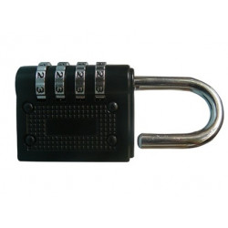 2 New resetable tri-circle 4 dial 43mm combination lock padlock zb40 trixes - 1