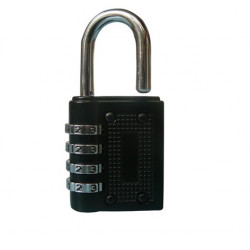 New resetable tri-circle 4 dial 43mm combination lock padlock zb40 jr international - 1
