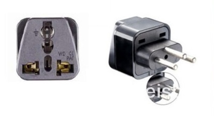 Swiss adapter plug socket with earth to go to liechtenstein jordan Madagascar Rwanda jr international - 2