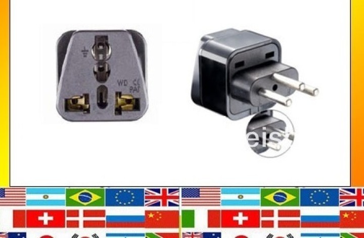 Swiss adapter plug socket with earth to go to liechtenstein jordan Madagascar Rwanda jr international - 1