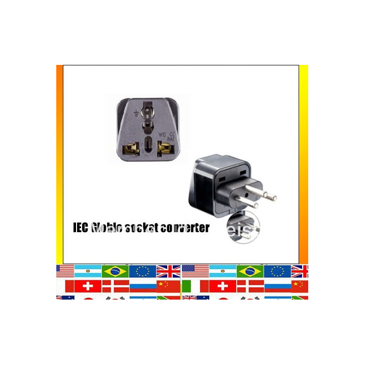 Swiss adapter plug socket with earth to go to liechtenstein jordan Madagascar Rwanda jr international - 1