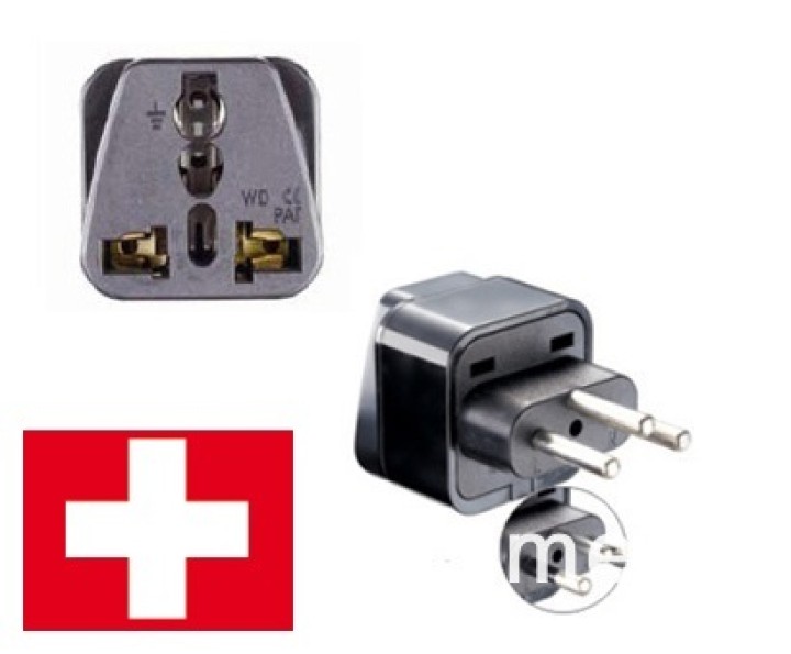 Presa svizzero adattatore con terra per andare al Liechtenstein jordan Madagascar Ruanda jr international - 1