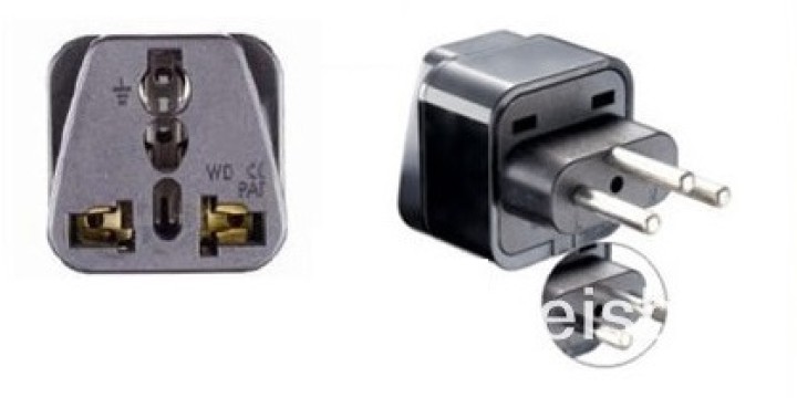 Swiss-Adapter Steckdose mit Erde zu Liechtenstein jordan Madagaskar Ruanda gehen jr international - 2