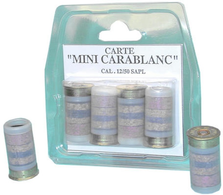 4 blank bullets, white ball 12 50 calibre ball for pistol gc27 gv27l self defence self defence jr international - 1
