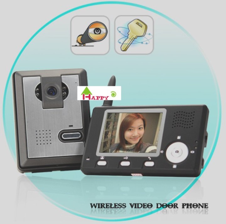 Intercomunicador portero video camara color inalambrico 3.5' intercom vigilancia seguridad casa wdp02 abus - 1