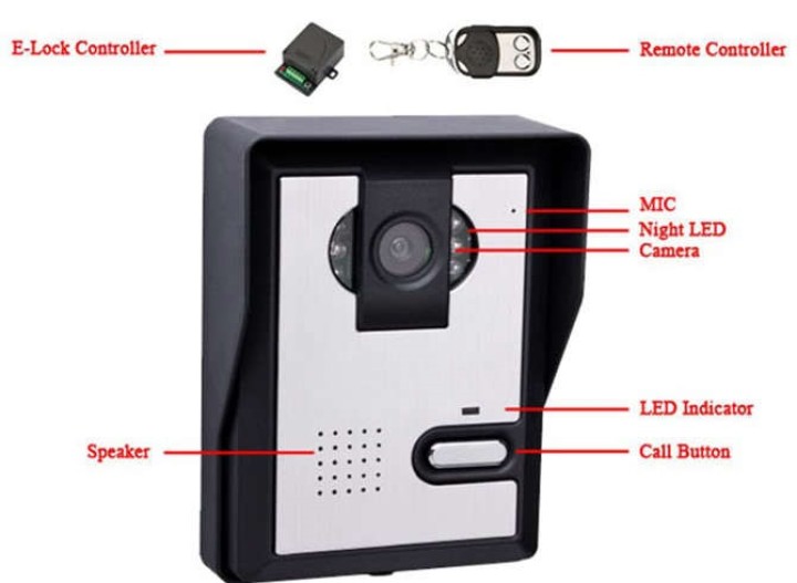Intercom video-gegensprechanlage kamera farbe wireless security monitoring hause intercom 3,5 wdp02 abus - 3