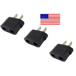 3 travel adapter plug u.s. industry canada France euro converter / japan american usa usa jr international - 1