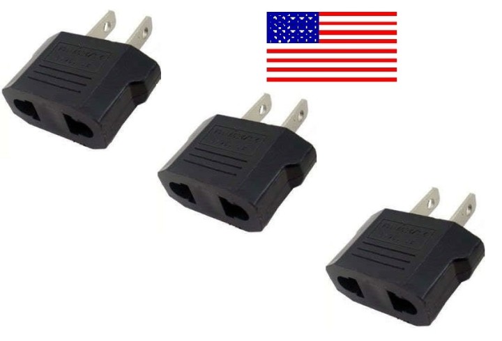3 travel adapter plug us industry canada francia euro-convertitore / giappone americano usa usa jr international - 1