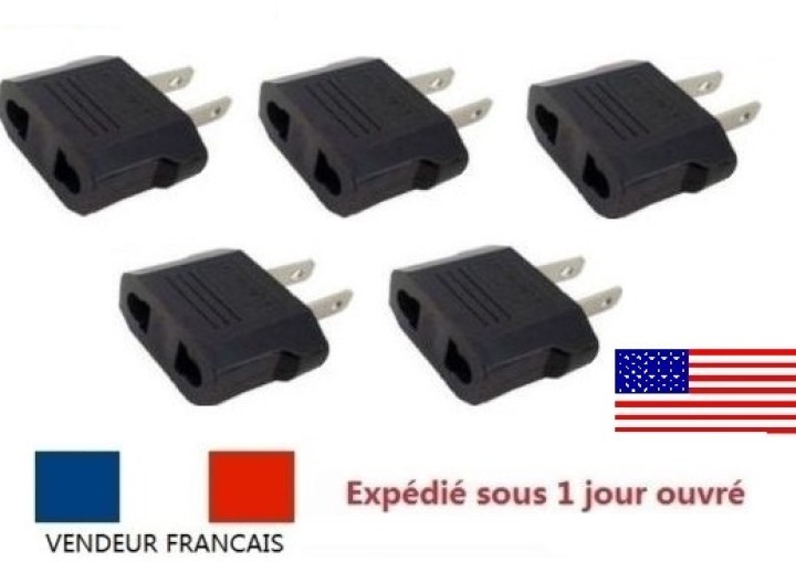 5 travel adapter plug ee.uu. Industry Canada francia euro convertidor a / japan americano ee.uu. Ee.uu. jr international - 1