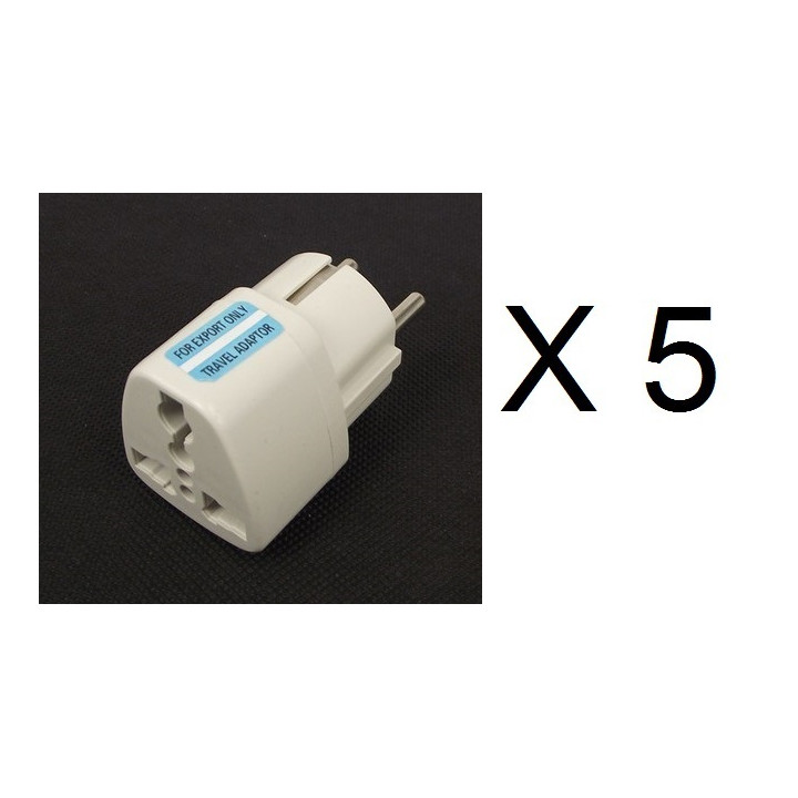 Adaptadores electricos clavija europea hacia clavija inglesa adaptadores 16a 250vca electricos convertidor jr international - 1