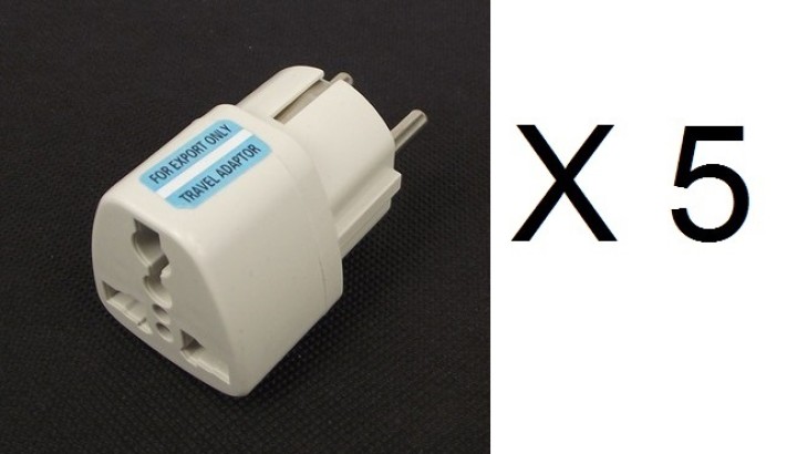 Travel adapter electric european plug to english plug adapter 1a 250vac adapter electric adapter electric jr international - 1