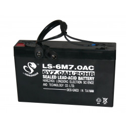 Recargable 6v batería aro ls6m7 20hr 7ah para parkbs aparcamiento xcpb-2 jr international - 2