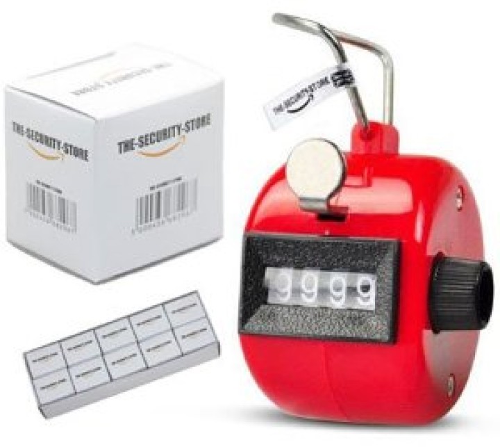 Red Handheld Tally Counter 4 Digit Display for Lap/Sport/Coach/School/Event jr international - 11