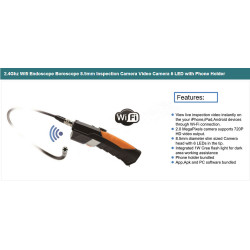 Camera with wifi smartphone endoscope borescope inspection camera with articulated 3 meters WF200 jr international - 4