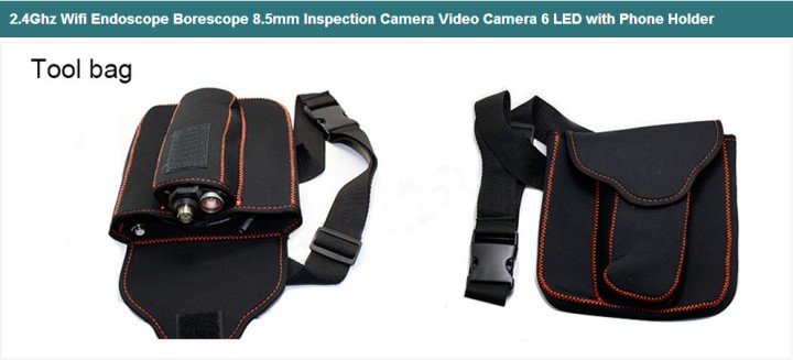 Fotocamera con smartphone wifi endoscopio fotocamera boroscopio con articolate 3 metri WF200 jr international - 9