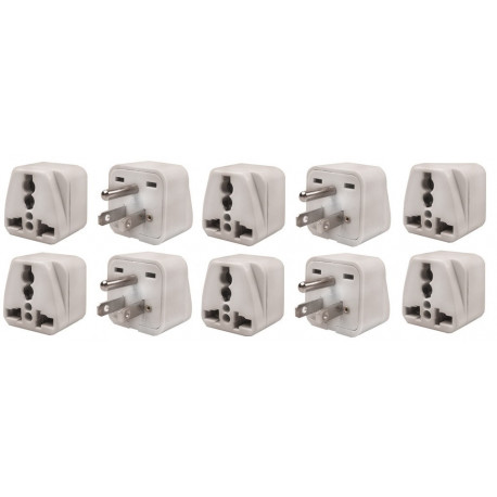 10 Travel adapter electric adapter 16 american male + female to female euro adapter hama - 3
