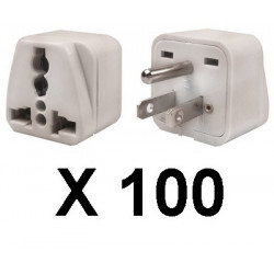 100 Travel adapter electric adapter 16 american male + female to female euro adapter jr international - 1