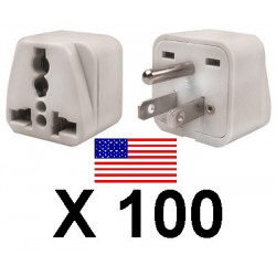 100 Adaptador electrico 6a macho americano a hembra euro universal adaptadores conectores adaptadores adaptador convertidor jr i