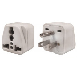 2 Travel adapter electric adapter 16 american male + female to female euro adapter jr international - 3