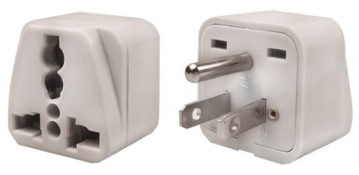 2 Travel adapter electric adapter 16 american male + female to female euro adapter jr international - 3