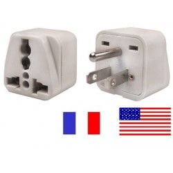 2 Travel adapter electric adapter 16 american male + female to female euro adapter jr international - 1