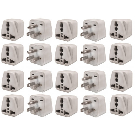 20 Travel adapter electric adapter 16 american male + female to female euro adapter legrand - 3