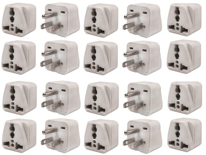 20 Travel adapter electric adapter 16 american male + female to female euro adapter legrand - 3