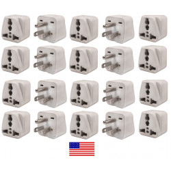 20 Travel adapter electric adapter 16 american male + female to female euro adapter legrand - 1