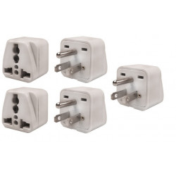 5 Travel adapter electric adapter 16 american male + female to female euro adapter jr international - 3