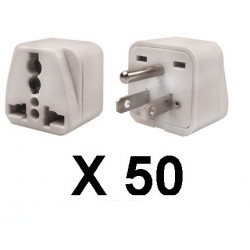 50 Travel adapter electric adapter 16 american male + female to female euro adapter jr international - 1