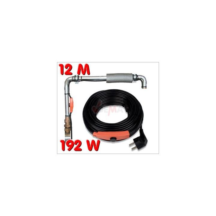 Frostschutz elektroheizung kabel 12m shpt-12m rohr mit wasserschlauch thermostat jr international - 1
