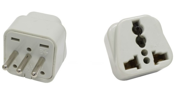Electric plug adapter italy europe 10a 250v to travel jr international - 3