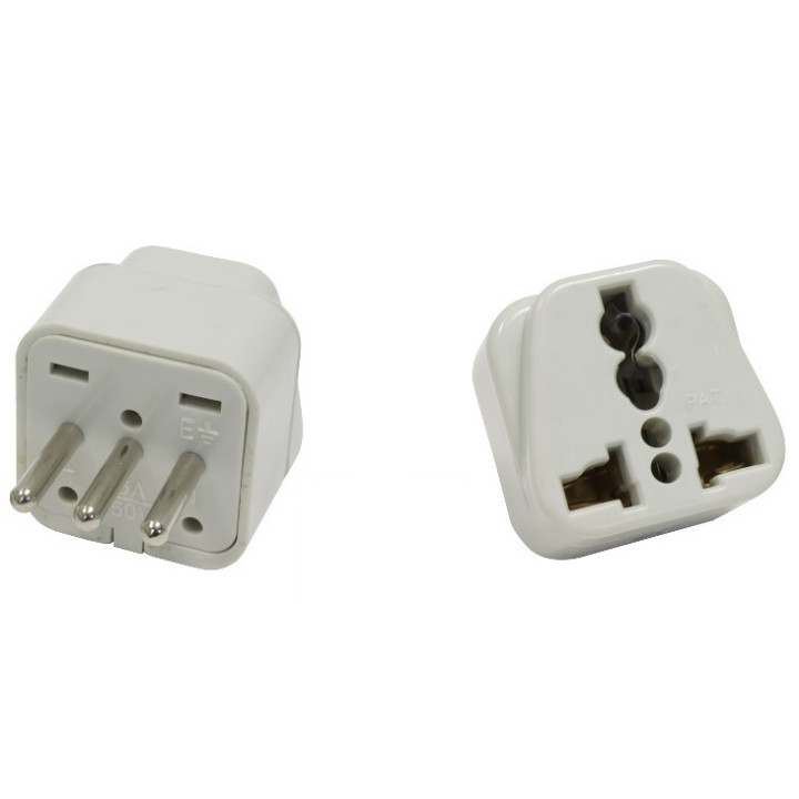 Electric plug adapter italy europe 10a 250v to travel jr international - 3