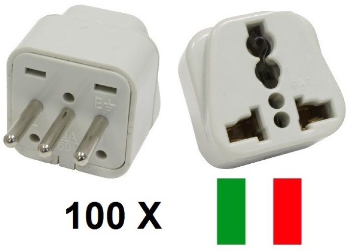 100 Elettrica adattatore italia europa 10a 250v di viaggiare jr international - 1