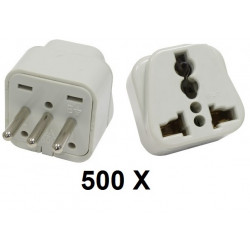 500 Electric plug adapter italy europe 10a 250v to travel jr international - 1