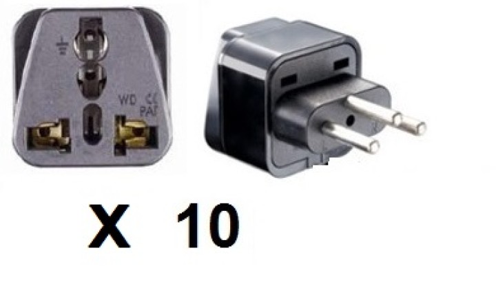 10 Swiss-Adapter Steckdose mit Erde zu Liechtenstein jordan Madagaskar Ruanda gehen jr international - 1