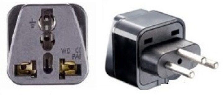 2 Swiss-Adapter Steckdose mit Erde zu Liechtenstein jordan Madagaskar Ruanda gehen jr international - 1