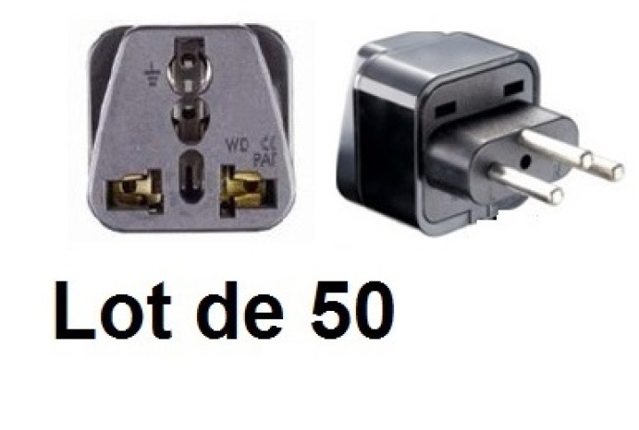50 Swiss-Adapter Steckdose mit Erde zu Liechtenstein jordan Madagaskar Ruanda gehen jr international - 1