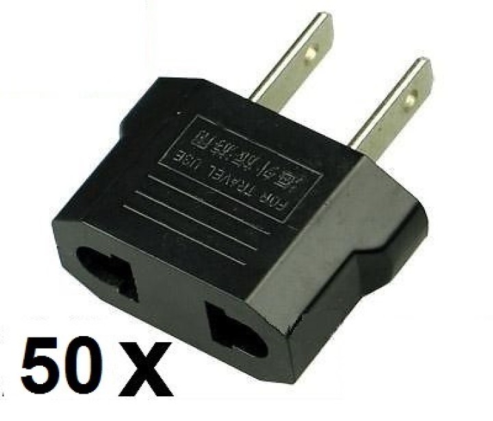 50 travel adapter stecker us industry Canada France euro-konverter / japan, usa, amerikanisch jr international - 1
