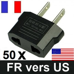 50 travel adapter plug us industry Canada francia euro-convertitore / giappone americano usa usa jr international - 1