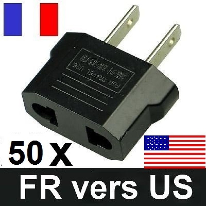 50 travel adapter plug u.s. industry Canada France euro converter / japan american usa usa jr international - 1