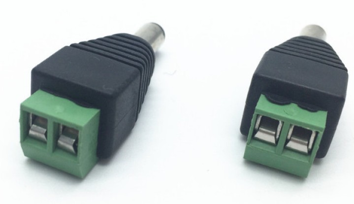 5,5 x 2,5 mm DC enchufe macho para atornillar 5pcs de conexión velleman - 2