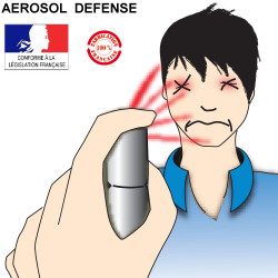 Spray gas paralizzante al pepe 75ml modello grande spray lacrimogeno spray da difesa pepe spray jr international - 1
