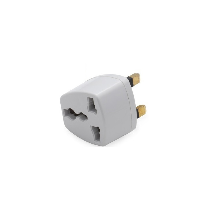 Adaptador electrico enchufe europeo hacia enchufe ingles lle929 adaptador convertidor jr international - 2