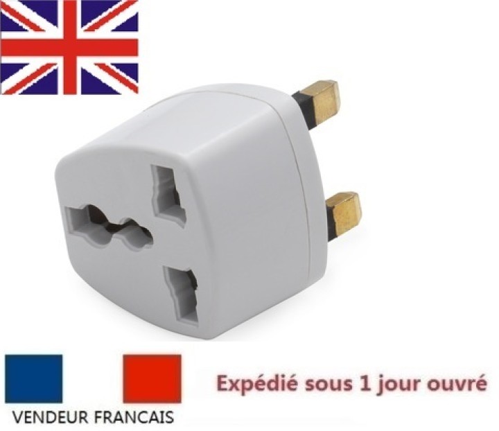 Adattatore elettrico presa europea verso presa inglese senza presa terra convertitore adattatore converter jr international - 1