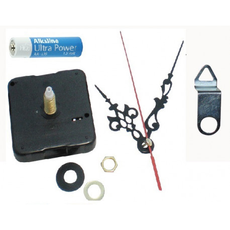 Quartz clock movement kit spindle mechanism shaft 23mm jr international - 1