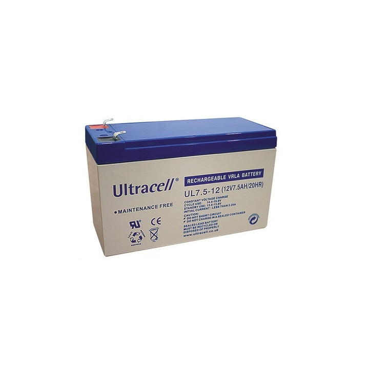Batteria ricaricabile 12v 7.5ah accu piombo gel solare accumulatore a tenuta 6a 6,5ah 7ah 7.2ah 7.5a velleman - 1