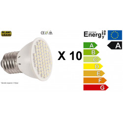 10 Smd led lampada 220v e27 3w bianco caldo x60 a basso consumo energetico illuminazione elev612jd cen - 1